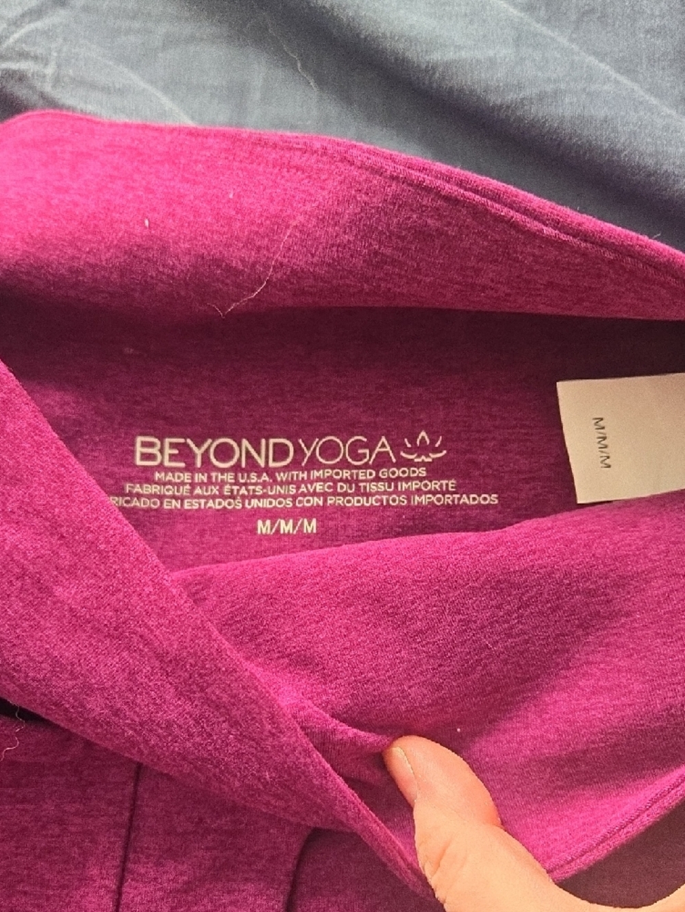 Beyond Yoga Purple Racerback Tank and Leggings Set - Picture 3 of 4